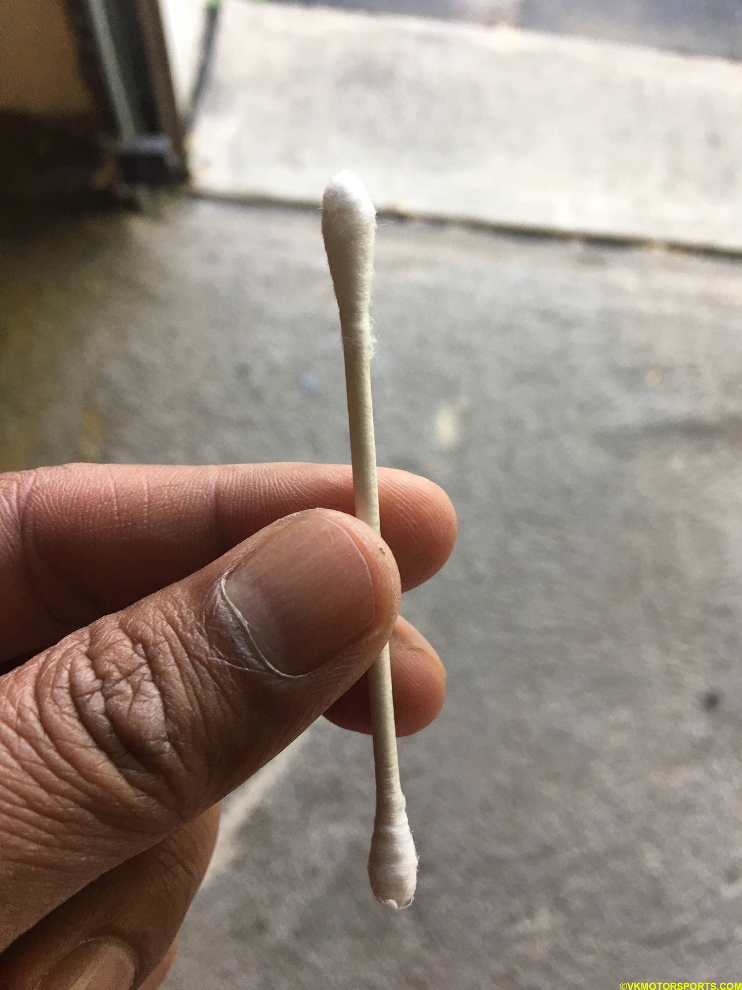 Q-tip as a dipstick