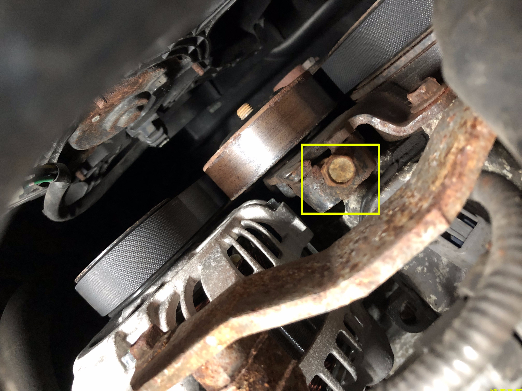 Figure 6. Loosen the adjuster bolt