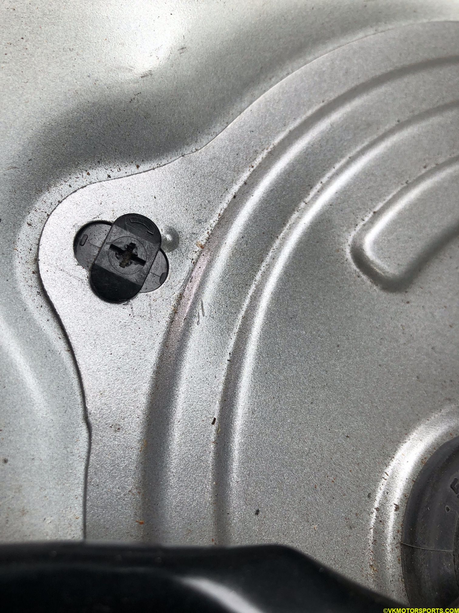 Figure 4. Closeup of outer cover screw