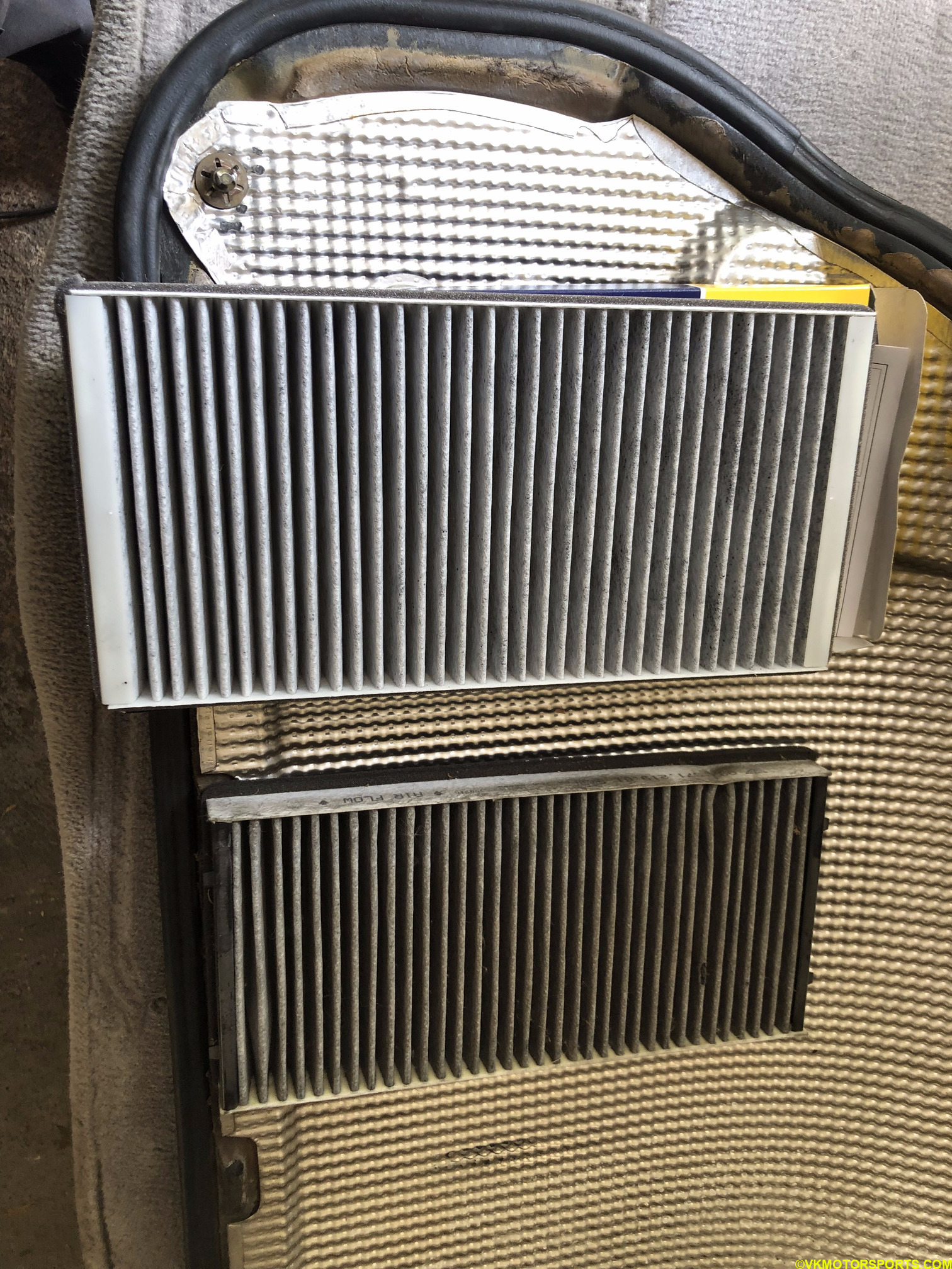 Figure 19. Compare old vs new cabin filter