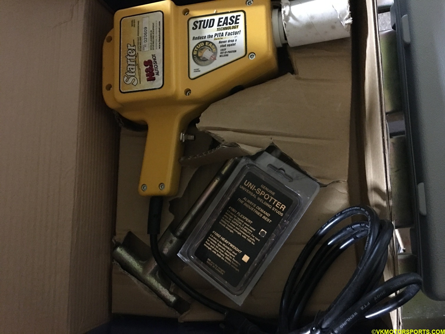 Figure 11. Stud welder unboxed