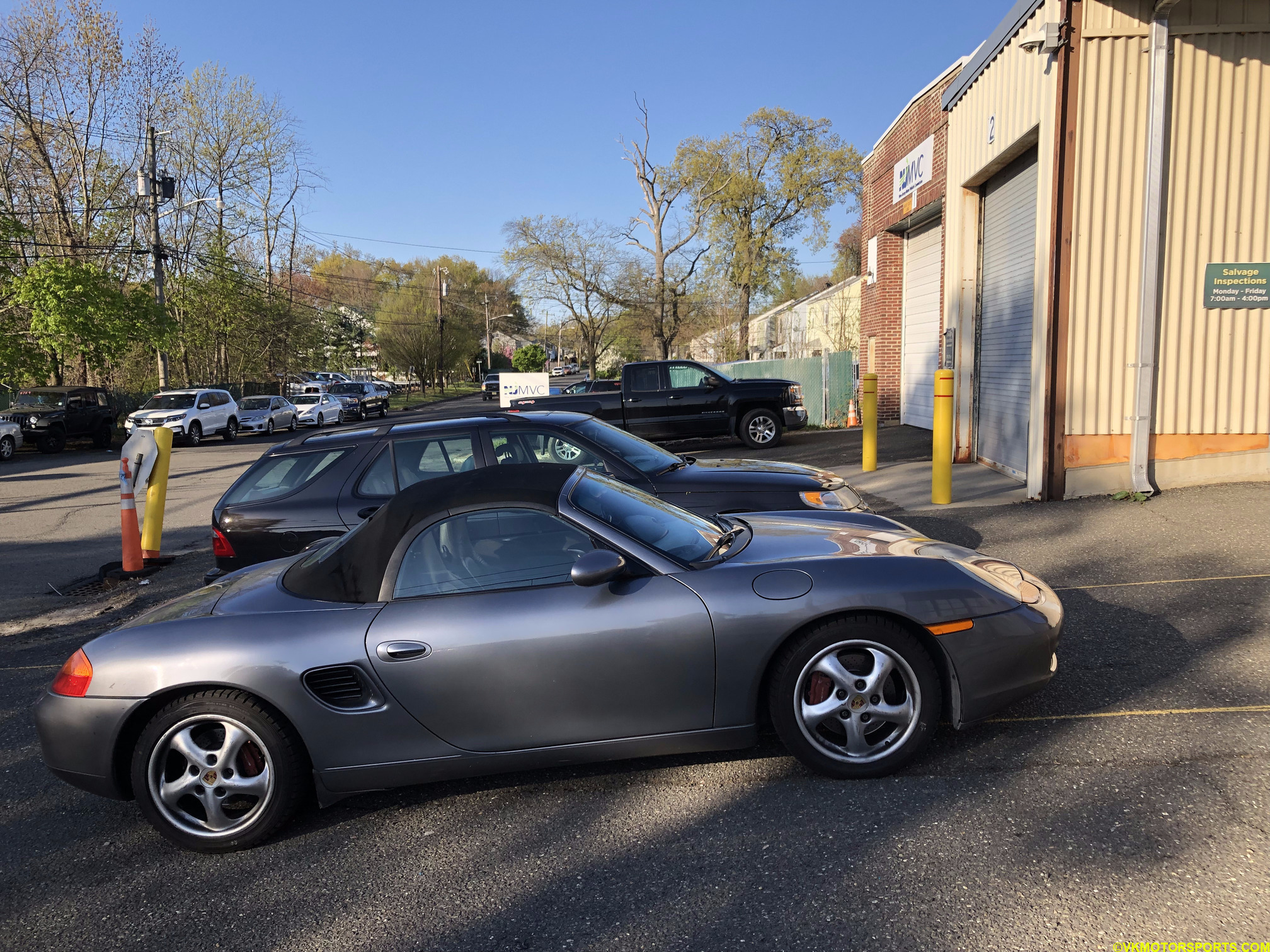 Figure 2. Arrive early to your appointment, Porsche Boxster