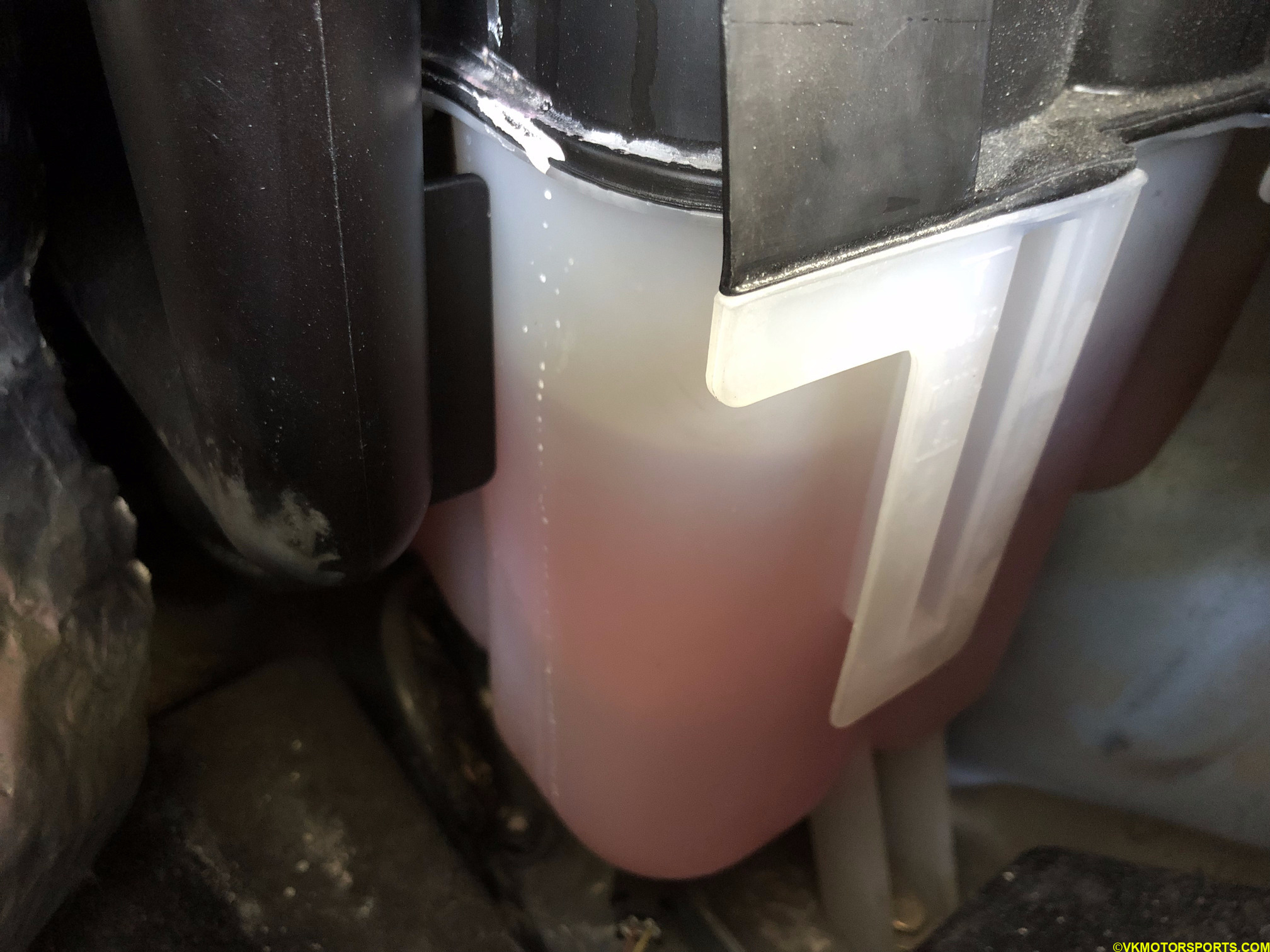 Figure 29. Coolant overflow tank is full