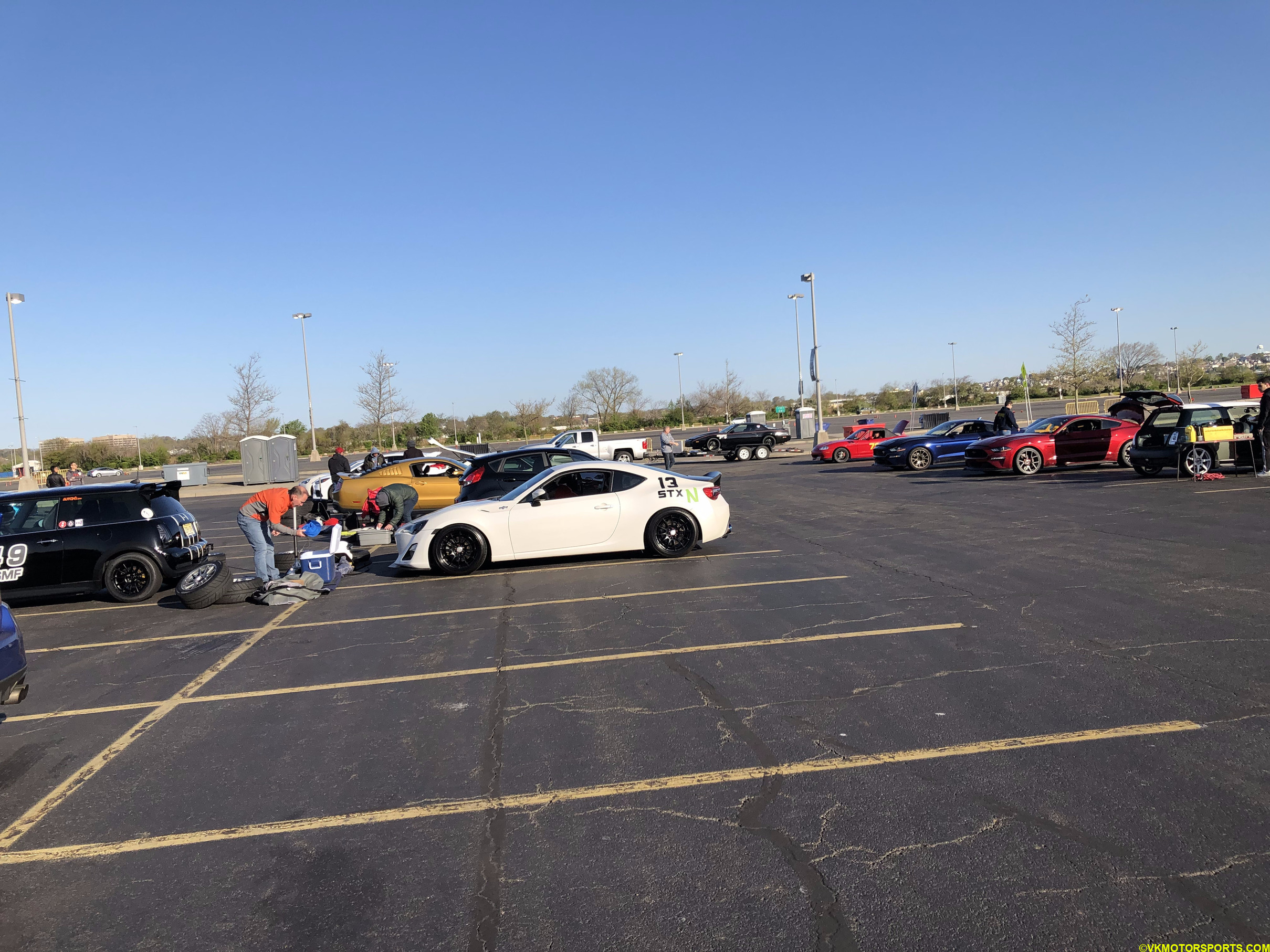 Figure 4a. autocross event view at Metlife Stadium