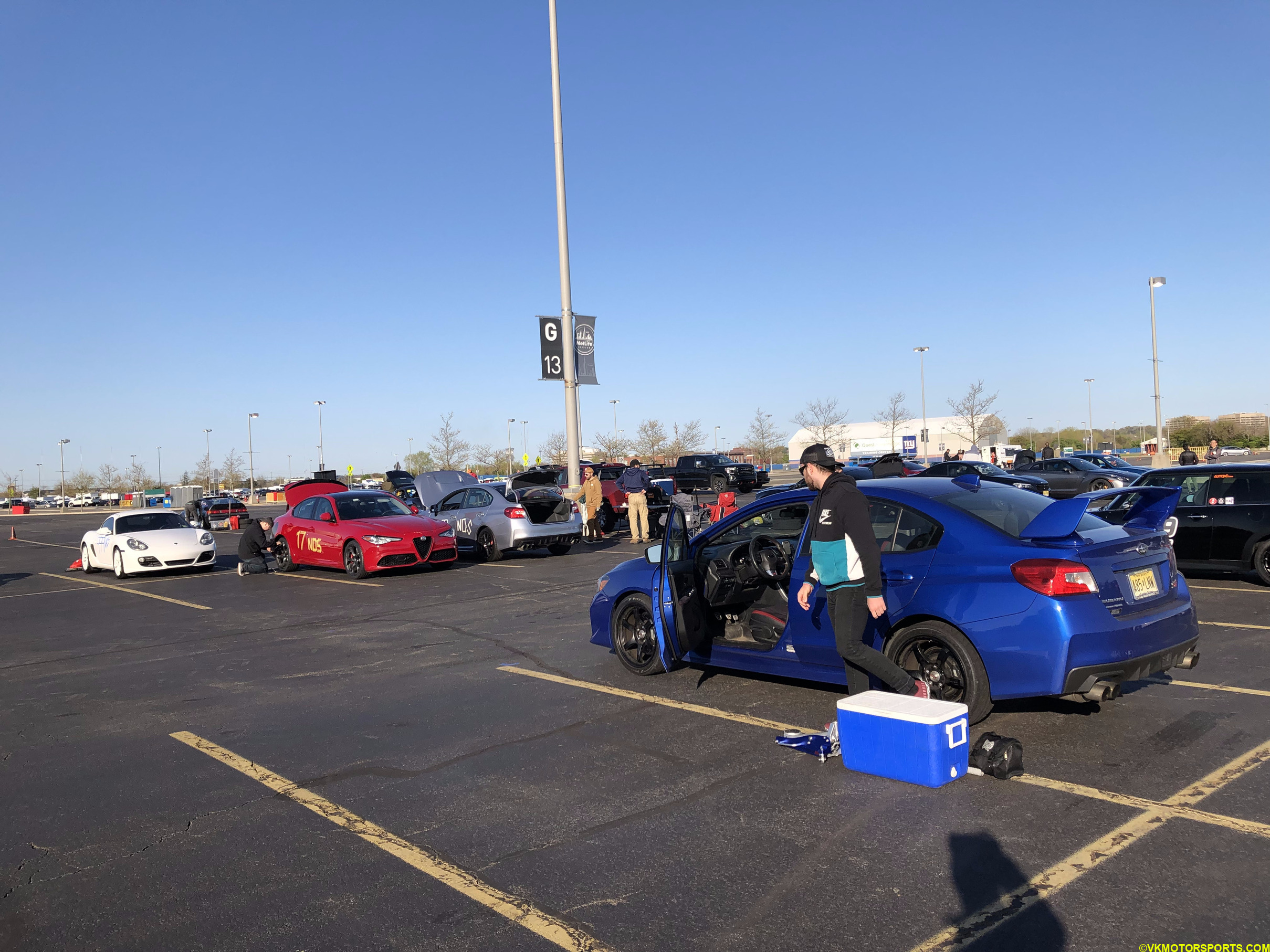 Figure 4b. autocross event view at Metlife Stadium