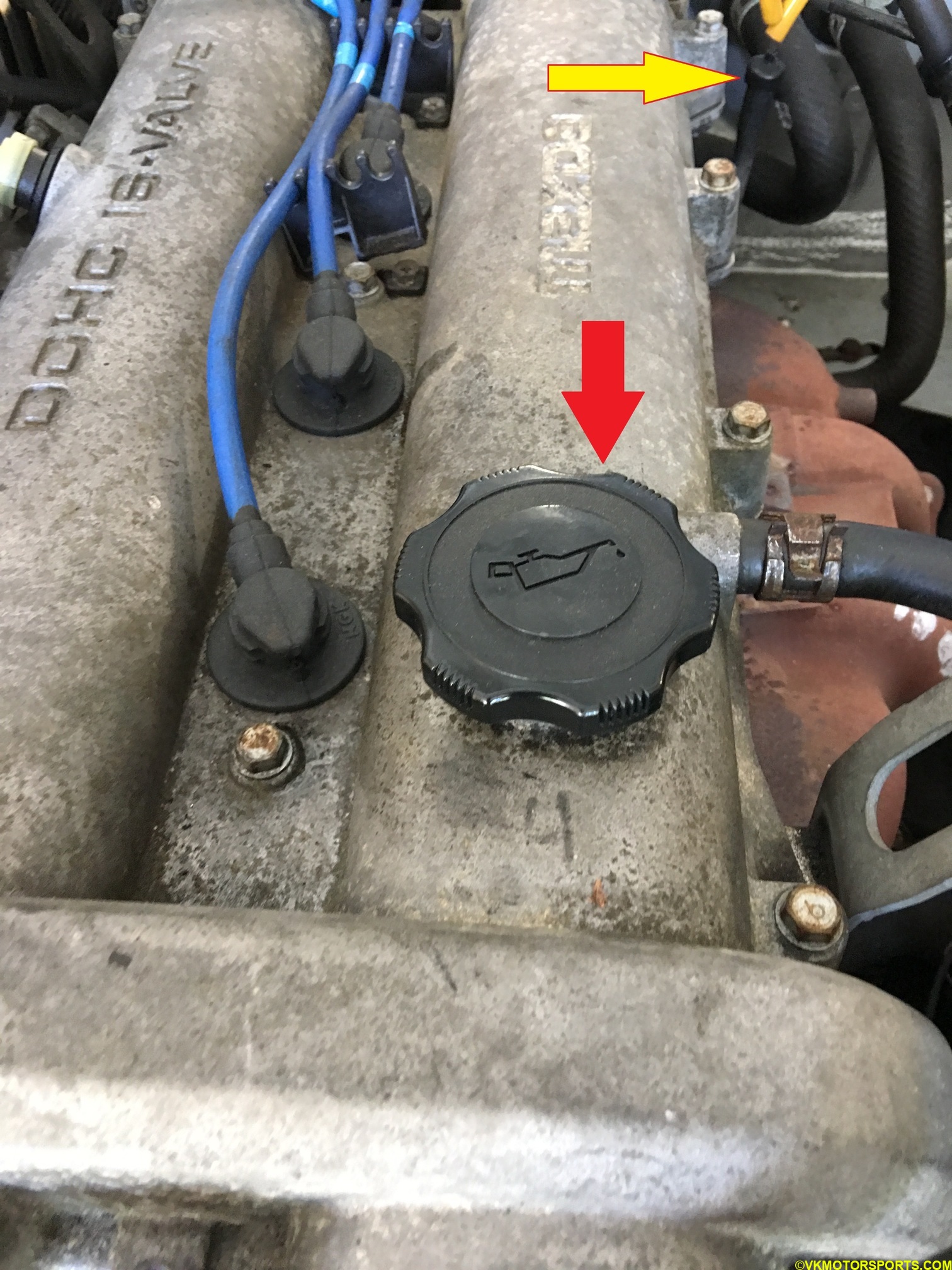 Figure 16. Engine Oil Cap and Dipstick