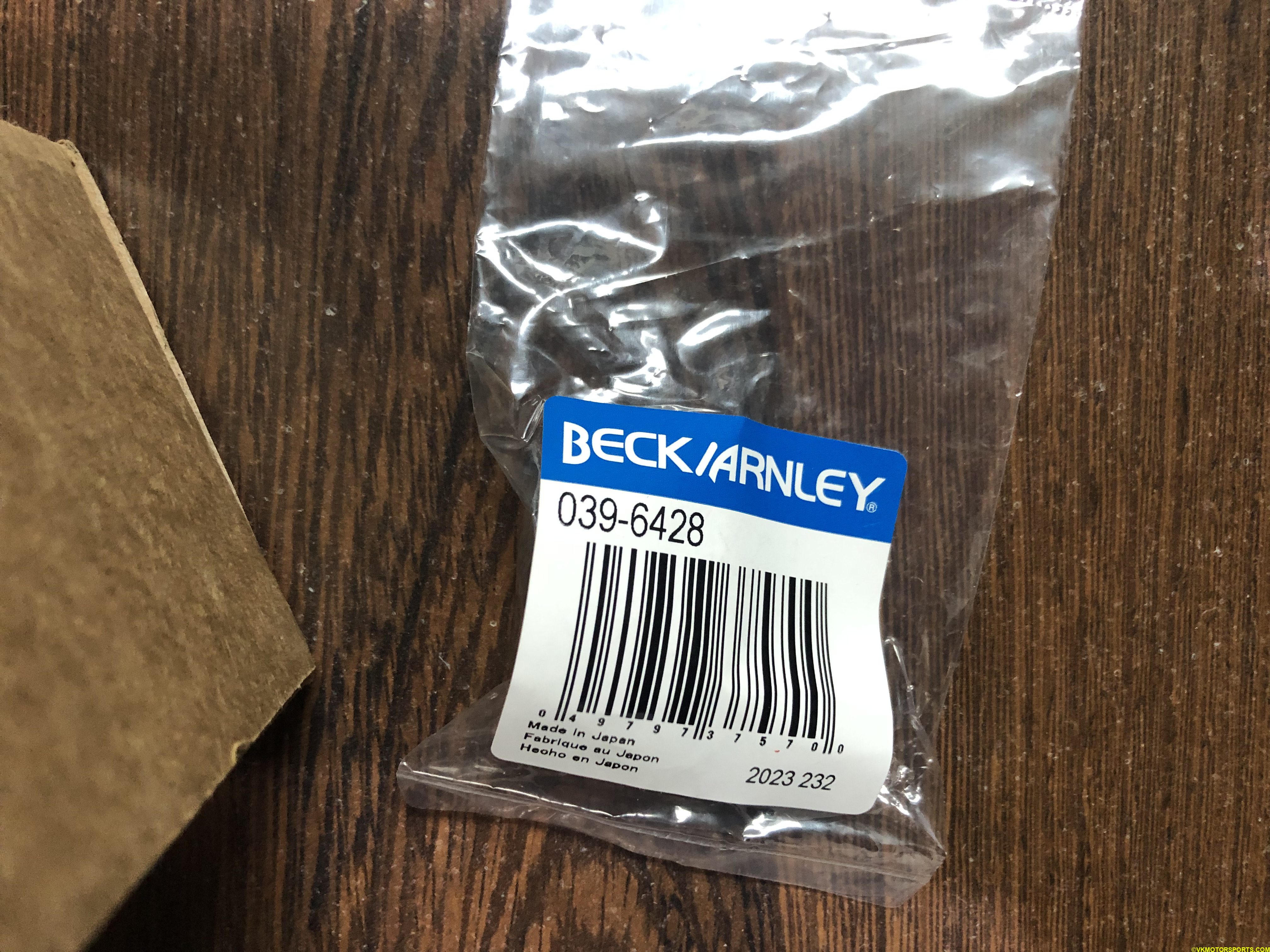 Figure 2. Beck Arnley Grommet 039-6428 packaging
