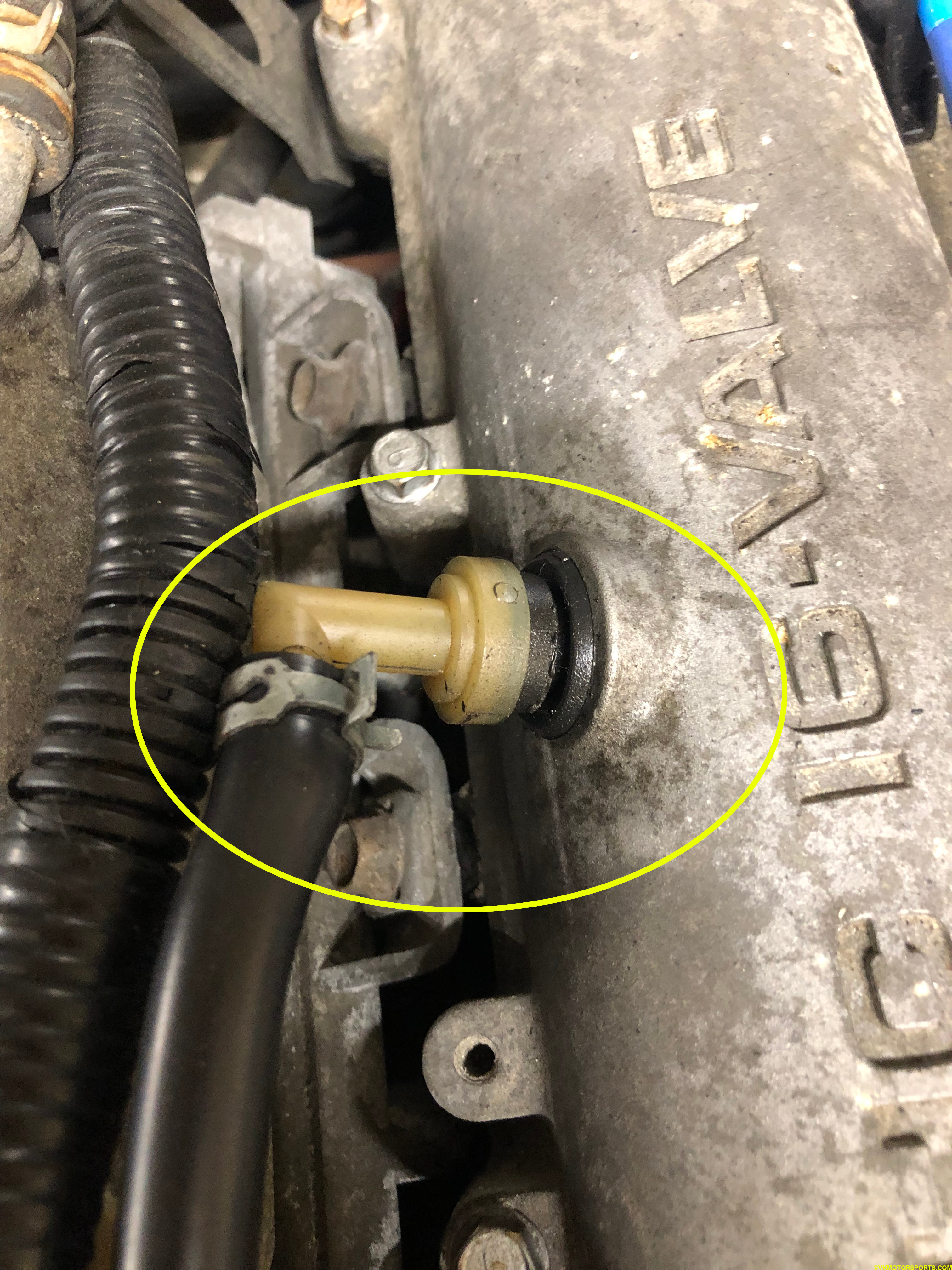Figure 5. Old PCV Valve in the engine