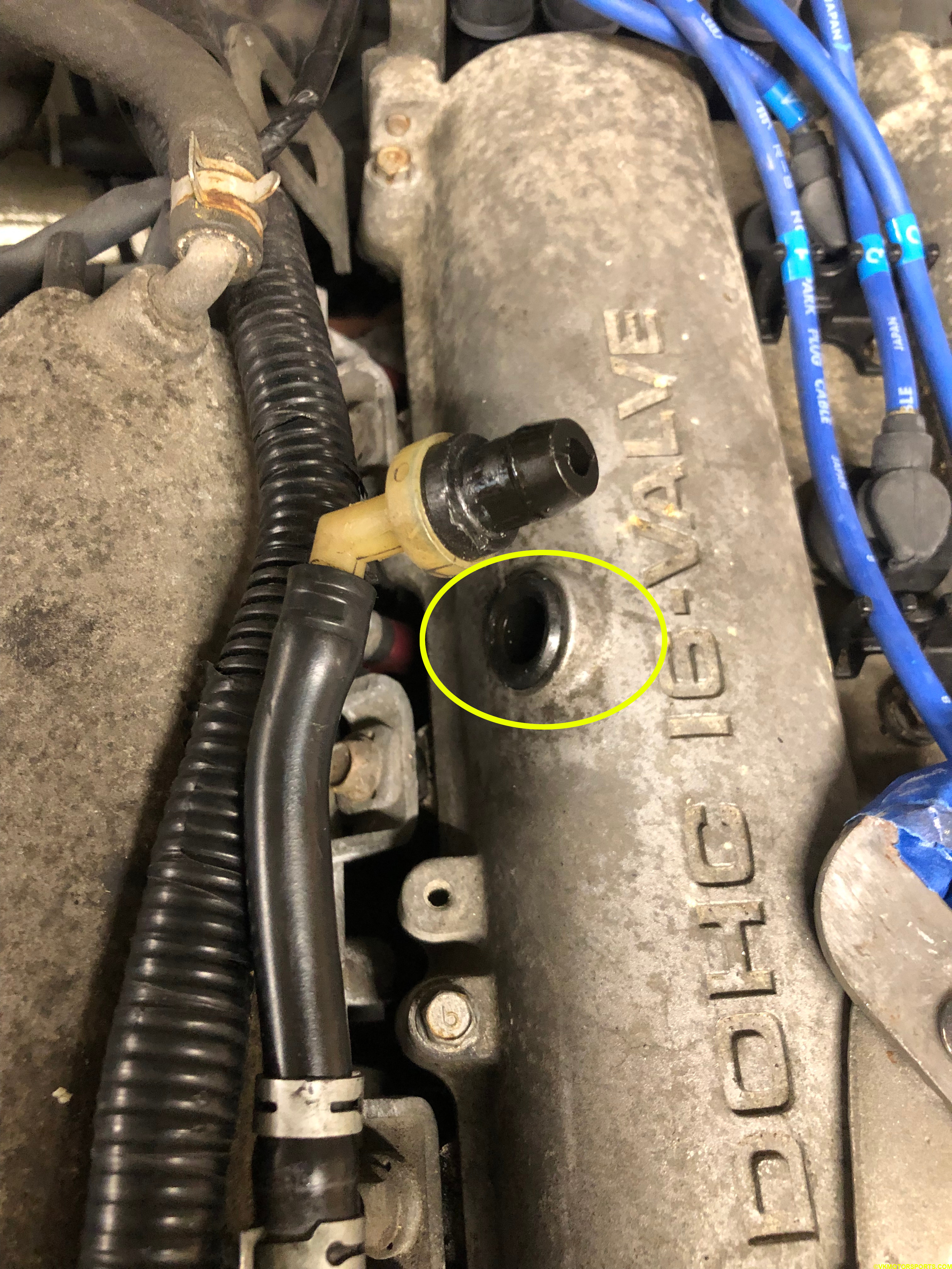 Figure 6. Old PCV Valve removed