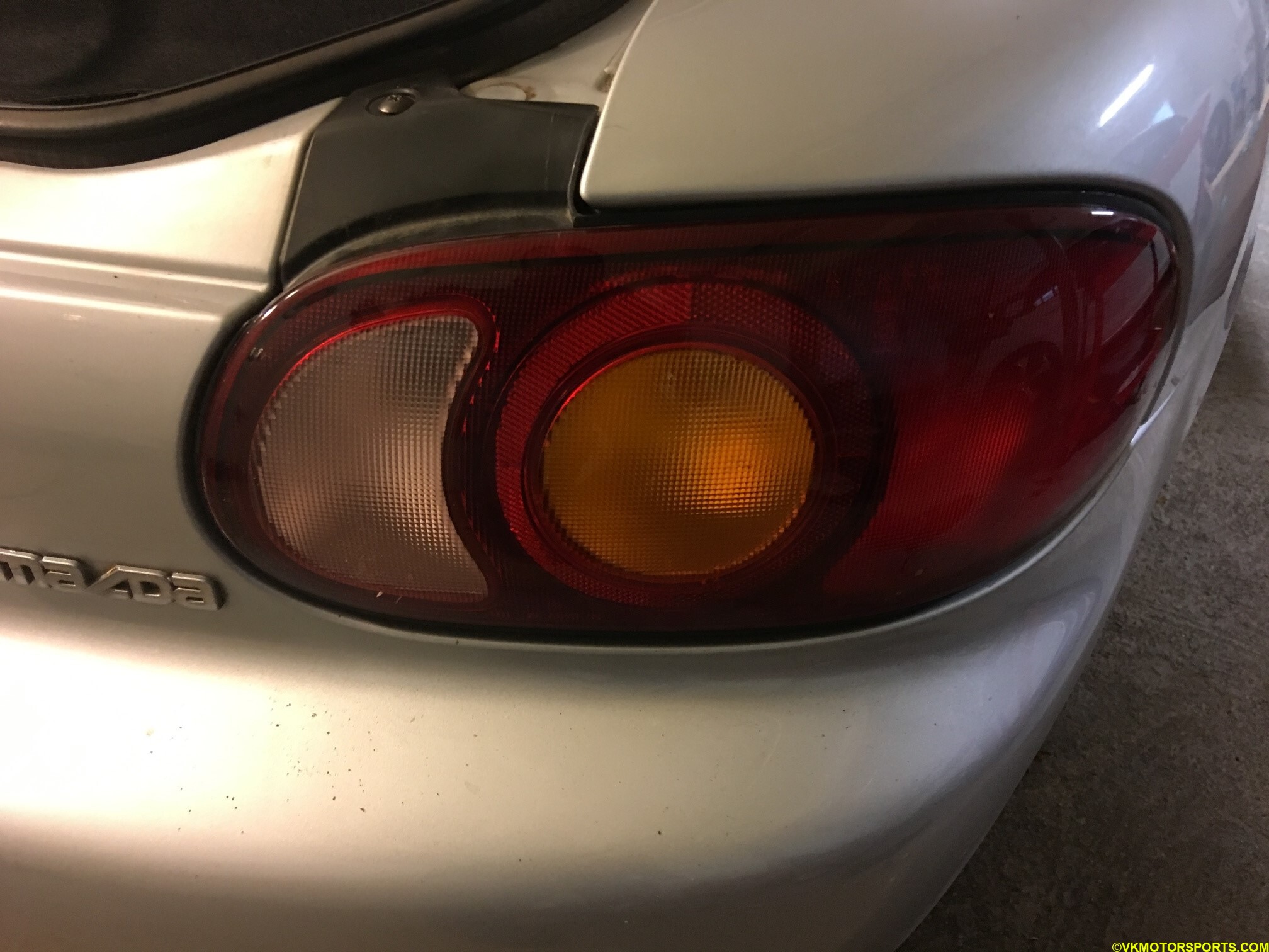 Tail light installed