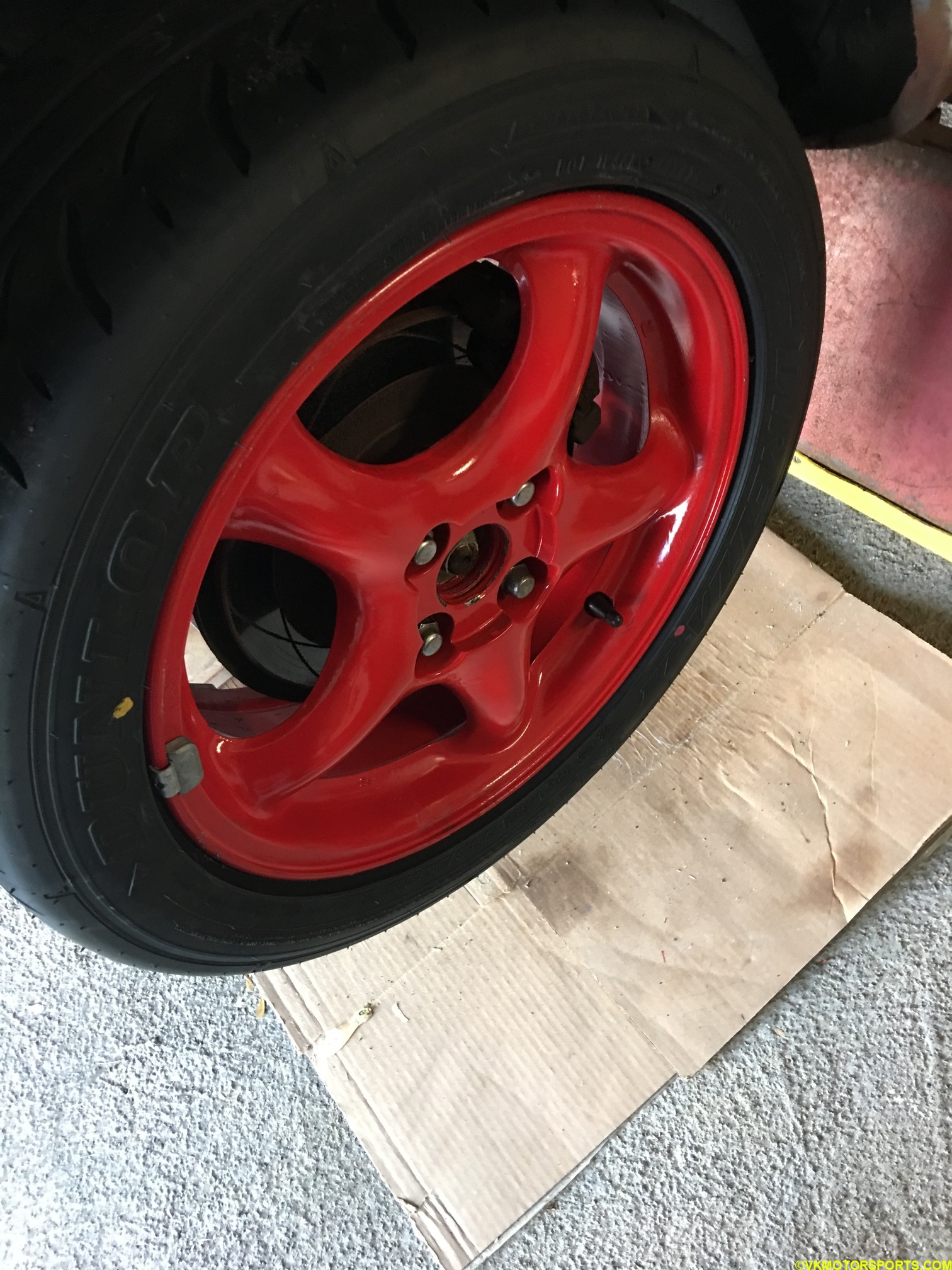 Figure 10. Install replacement wheel and lug nuts