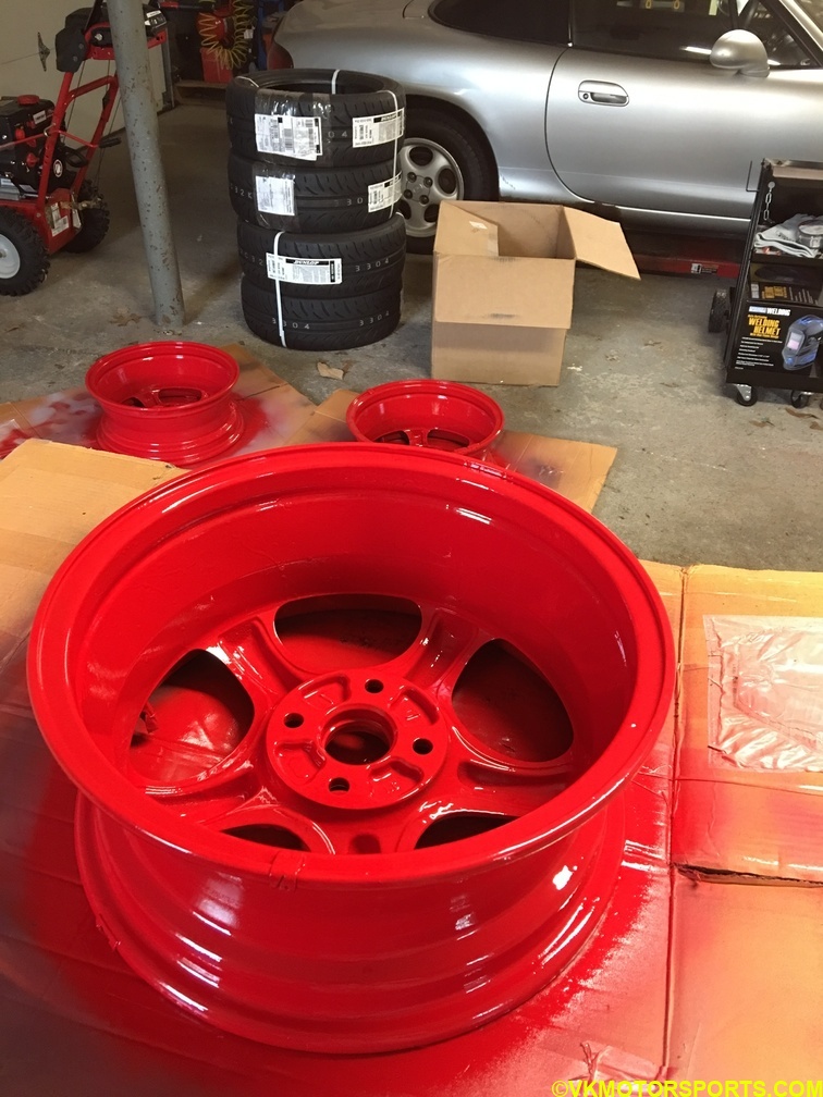 Figure 16. Red Paint on wheels