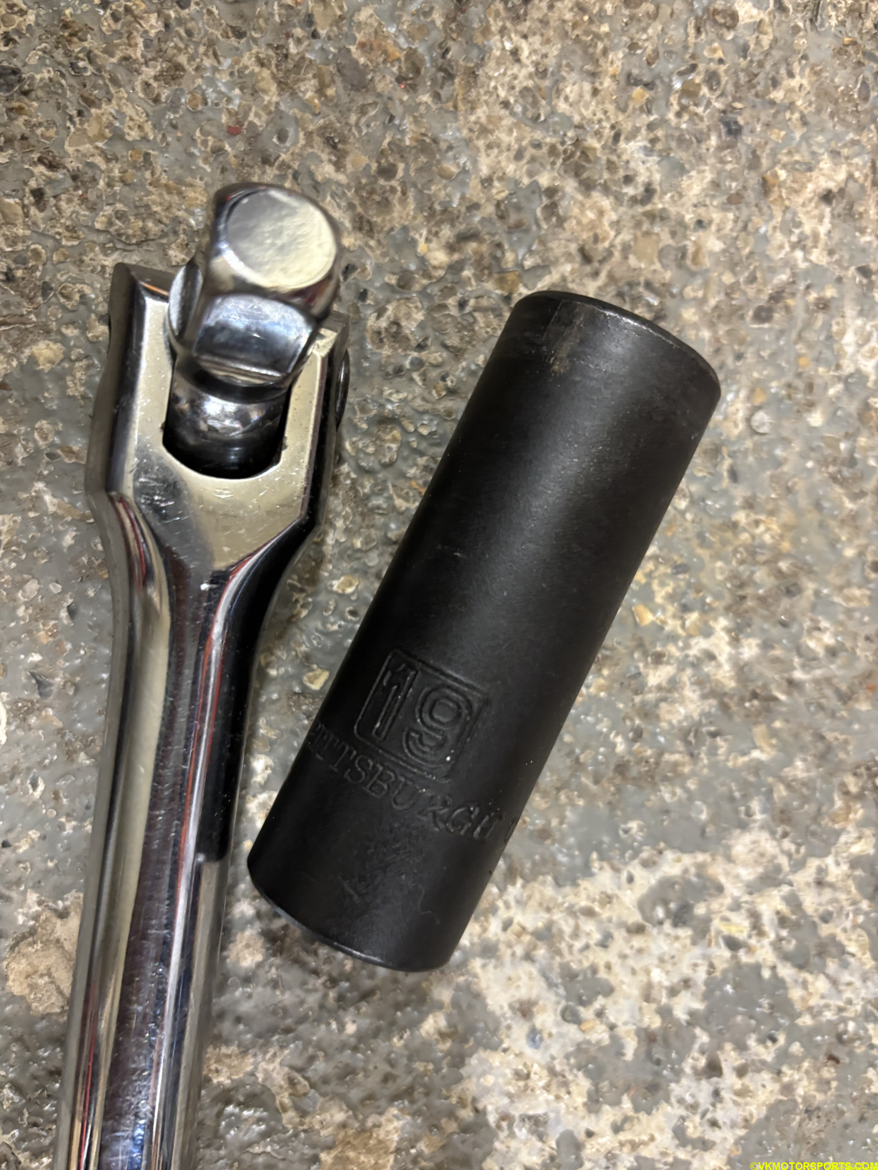 Figure 1. 19mm socket and a breaker bar