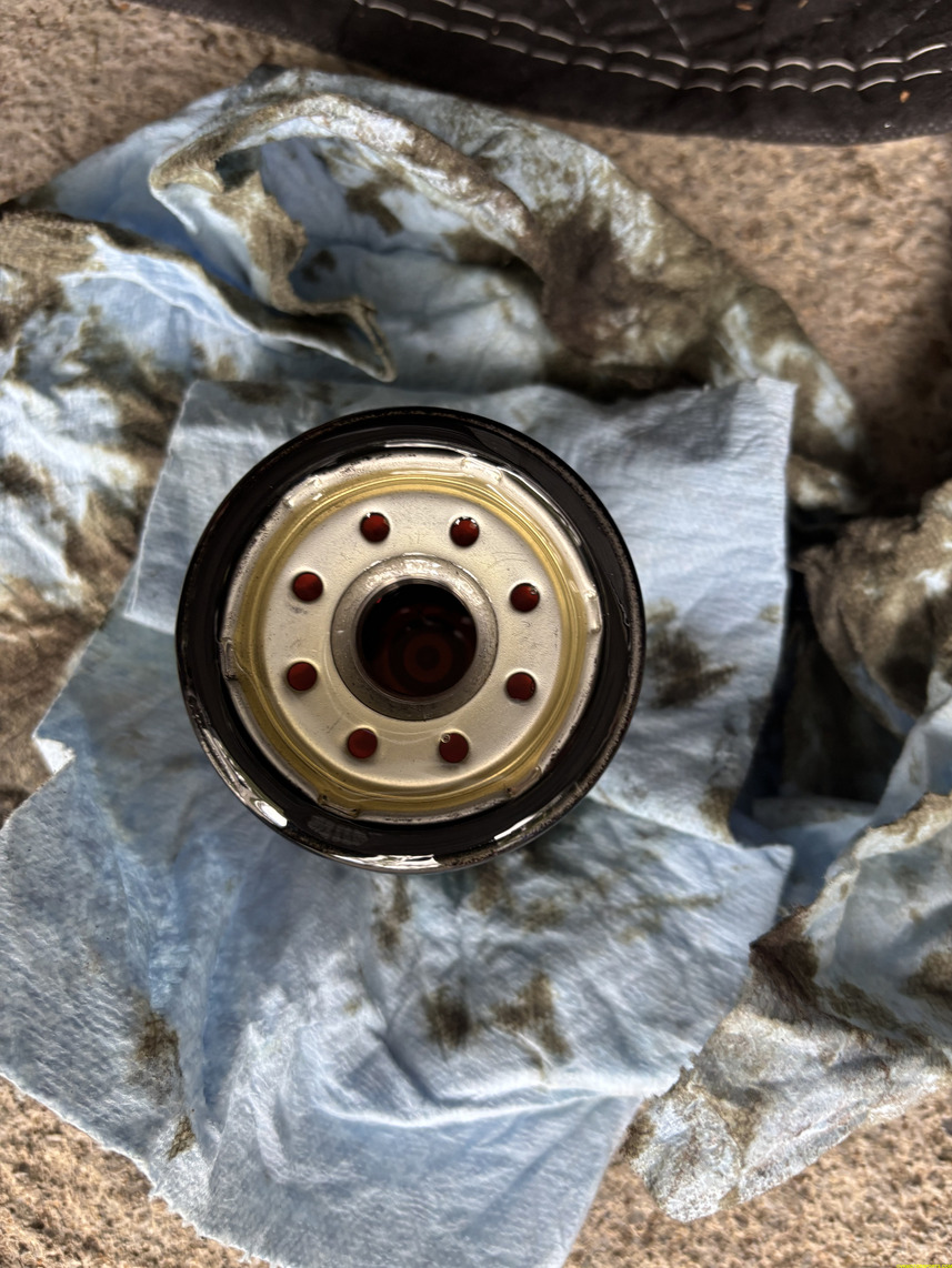 Figure 10. New oil filter prepared