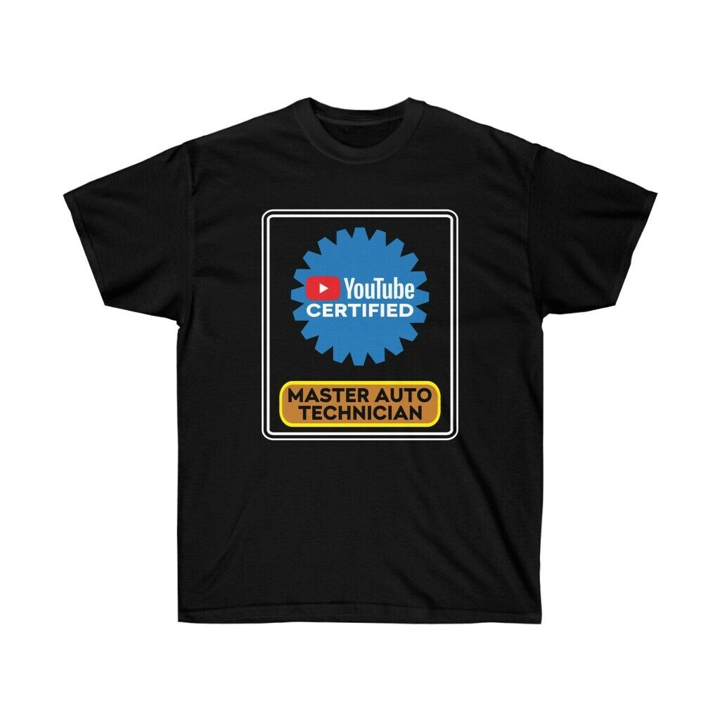 black tshirt YouTube Certified Mechanic